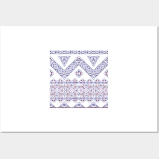 Arabic ornate violet pattern Posters and Art